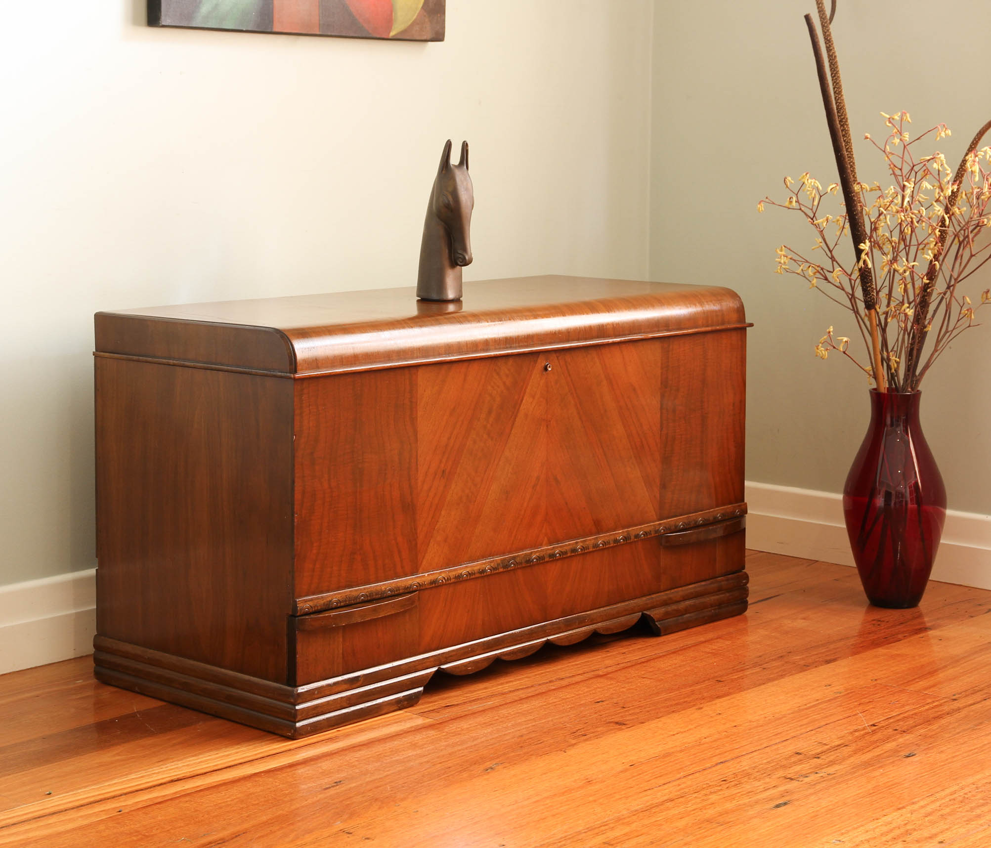 Art deco cedar deals chest